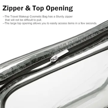 Cosywell Clear Toiletry Bag - Travel Makeup Essential 3PCS