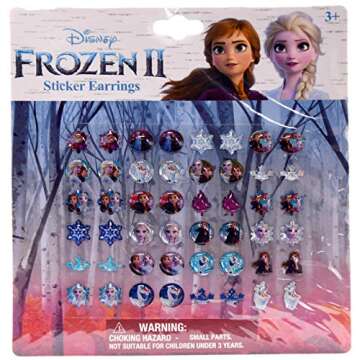 Disney Frozen 24 Pair Sticker Earrings – Magical Kids Fashion Accessory