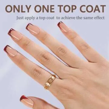 Misssix French Gel Nail Tips, 160Pcs French Tip Press on Nails Short Square, No Need to File Tips Pre-lasting, Fake Nails for Nail Art DIY 16 Sizes