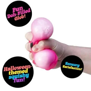 NeeDoh Glowy Ghost Squeeze Toy Halloween Sensory Play