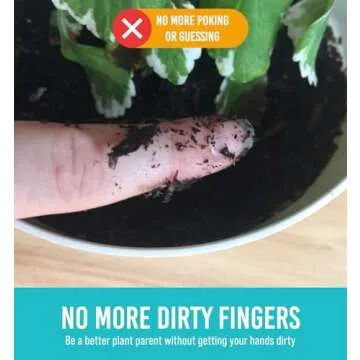 GROWIT Plant Moisture Meter for Indoor Plants - No Batteries Needed