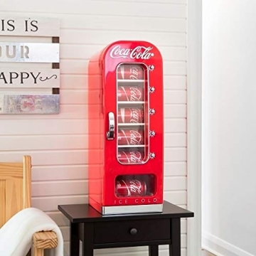 Coca-Cola Retro Mini Fridge for Home Office Fun