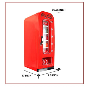 Coca-Cola Retro Mini Fridge for Home Office Fun