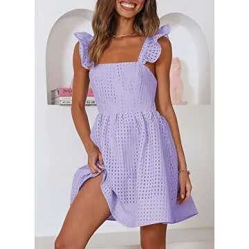 Stylish Ferlema Women's Summer Dress with Open Back