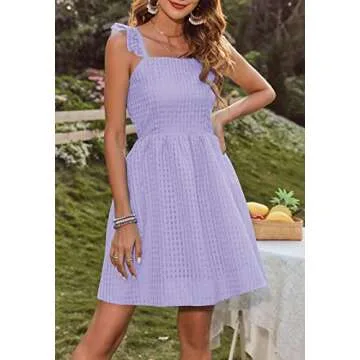 Stylish Ferlema Women's Summer Dress with Open Back