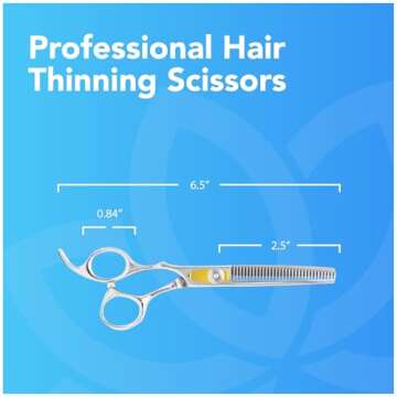 Equinox International, Professional Hair Scissors, Japanese Stainless Steel-Barber Hair Cutting Text...