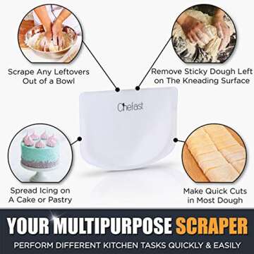 Sourdough Starter Kit - 8.5" Proofing Baskets for Sourdough Bread Baking Supplies 14 Bread Stencils for Sourdough Scraper Proofing Cloth for Bread Baking Gifts Proofing Basket Bread Making Kit