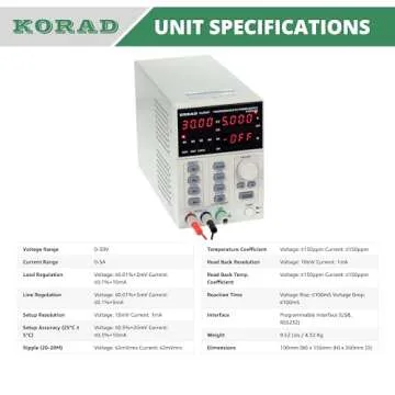 KORAD KA3005P - Programmable Precision Variable Adjustable 30V, 5A DC Linear Power Supply Digital Regulated Lab Grade…