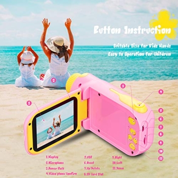 Fun 1080P Kids Camera - Perfect Gift for Ages 3-9