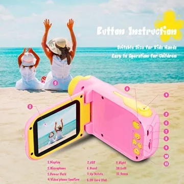 Fun 1080P Kids Camera - Perfect Gift for Ages 3-9