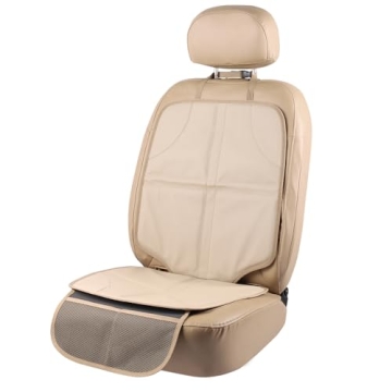 Viaviat Leather Car Seat Protector | Durable Waterproof Auto Seat Cover with Storage Pocket for Chil...