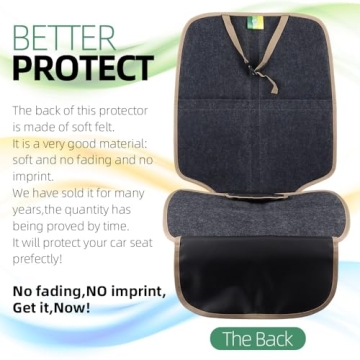 Durable VIAVIAT Leather Car Seat Protector for All Vehicles