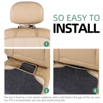 Durable VIAVIAT Leather Car Seat Protector for All Vehicles