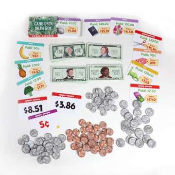 eeBoo: Making Change Game, Develops Math and Practical Money Skills, Educational Game That Allows for Skills to Form, Perfect for Ages 5 and up