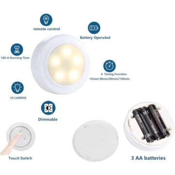 KEFA Battery Operated Wall Lights with Remote Control