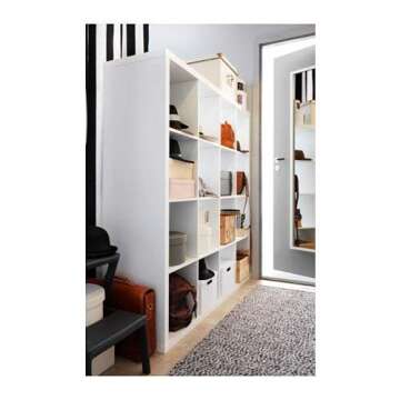 IKEA KALLAX Shelf Unit White 57 7/8x57 7/8 Stylish Storage Solution