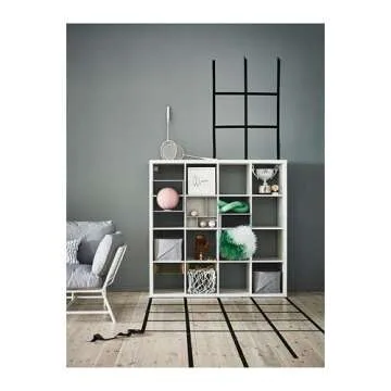 IKEA KALLAX Shelf Unit White 57 7/8x57 7/8 Stylish Storage Solution