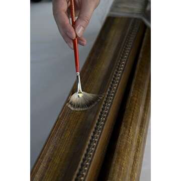 da Vinci 408 Fan Blender Brush - Premium Badger Hair Blending Tool for Artists