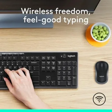Logitech MK270 Wireless Keyboard and Mouse Combo - Compact Design