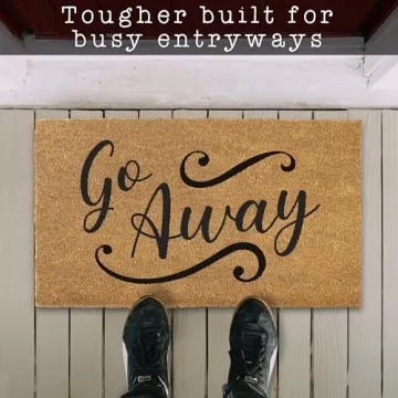MAINEVENT Go Away Doormat for Fun Entryways