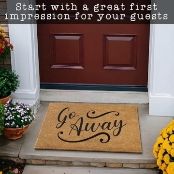 MAINEVENT Go Away Doormat for Fun Entryways