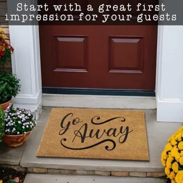 MAINEVENT Go Away Doormat for Fun Entryways