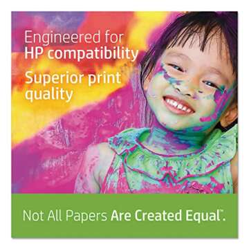 HP 207000 All-in-One Printing Paper, 96 Bright, 22lb, Letter, White, 500 Sheets/Ream