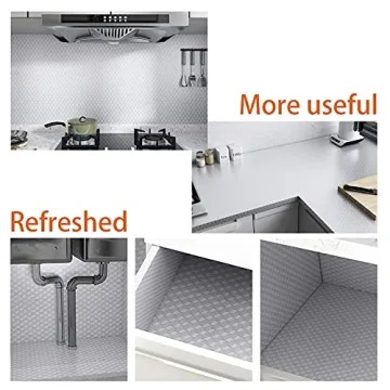Snkxu Stylish Kitchen Oil Proof Backsplash 15.7X118.1