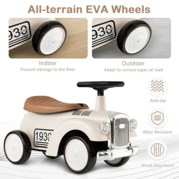 Costzon Toddler Ride-On Car with Storage - Safe Fun