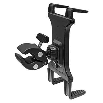 ARKON Mounts TAB131 Clamp Post Universal Tablet Mount Compatible with iPad Air, iPad 4 3 2, Galaxy Note 10.1 Pro12.2 Retail Black