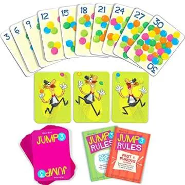 Melon Rind Jump 3, Math Game for Kids Learning Multiples of 3, Lively Card Game, a Fun Math Activity for Boosting Confidence, Quick and Easy Screenless Fun, Ages 7+