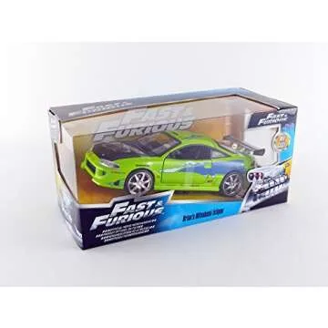 Fast & Furious 1:24 Brian's Mitsubishi Eclipse Die-cast Car, Toys for Kids and Adults