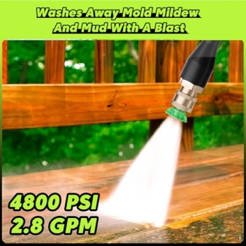 Compact Electric Pressure Washer 4800 PSI with Foam Cannon