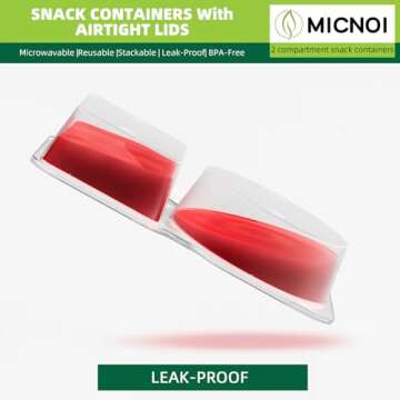 MICNOI 20 Pack Snack Containers: Reusable Snack Boxes for Healthy Snacking!