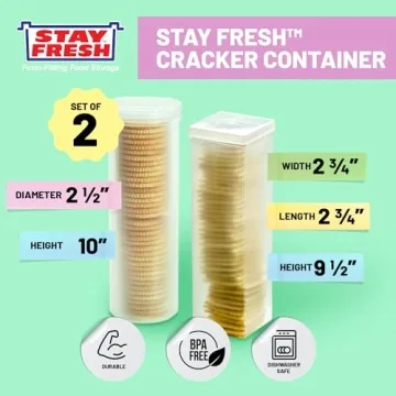 Stay Fresh Cracker Container Set for Optimal Snack Storage