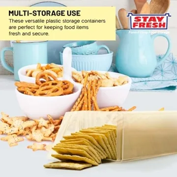 Stay Fresh Cracker Container Set for Optimal Snack Storage