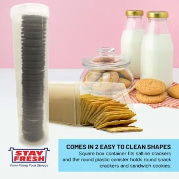 Stay Fresh Cracker Container Set for Optimal Snack Storage
