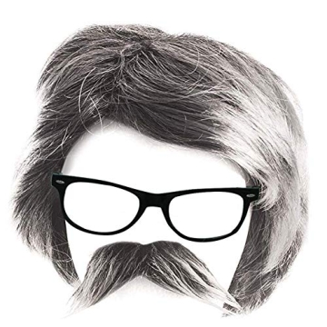 Unisex Old Men Costume Kit for All Age Dress Up Fun