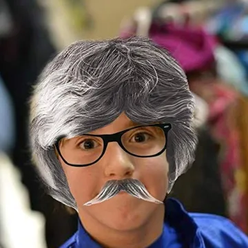 Unisex Old Men Costume Kit for All Age Dress Up Fun