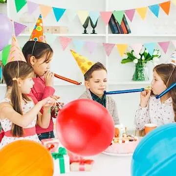 30-Pack Bulk Party Favors Neon Punch Balloons - Piñata Filler Boys & Girls - Goodie Bags Stuffers for Birthday Party Favors for Kids 8-12 & Toddlers 3-5, 4-8 Easter Basket Stuffers Classroom Prizes