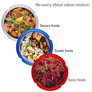 Silicone Sealing Ring for InstaPot 3 Pcs Replacement