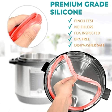 Silicone Sealing Ring for InstaPot 3 Pcs Replacement