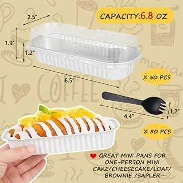 LNYZQUS Fun Mini Loaf Pans with Lids for Baking