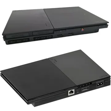 Zeust PlayStation 2 Console Slim Bundle with Wireless Controllers