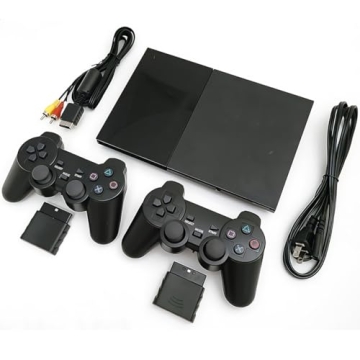 Zeust PlayStation 2 Console Slim Bundle with Wireless Controllers