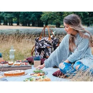 Hibiscus Lunch Box for Women Adult Insulated Lunch Bag Ladies Lunch Tote Bag for Work Loncheras para Mujer de Trabajo
