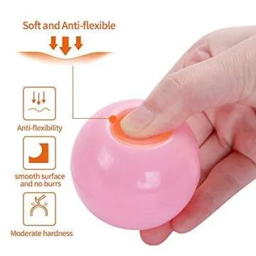 PlayMaty Ball Pit Balls - 100pcs Phthalate Free BPA Free 10 Pearl Colors Balls Crush Proof Stress Balls Swim Pit Fun Toy for Baby Playhouse Pool Birthday Party Decoration (2.2inches)