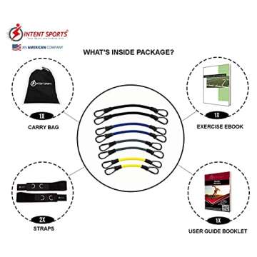 INTENT SPORTS Agility Leg Trainer - Resistance Band System for Fitness Training