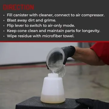 HI-TECH Vortex Cleaning Gun - Cuts Dirt and Dust Effortlessly