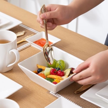 Porlien 24-Piece Classic Square Dinnerware Set for 6